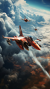 天空中的战斗机高清图片