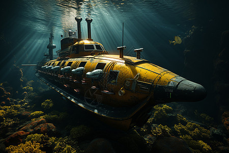 正在潜水的潜艇图片