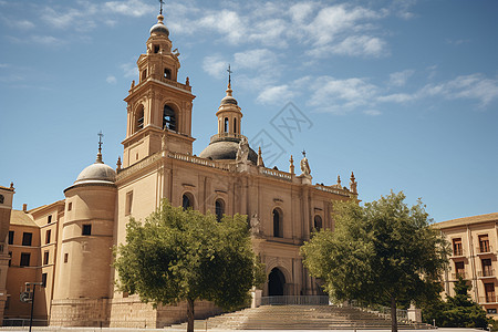 奇幻大教堂背景图片