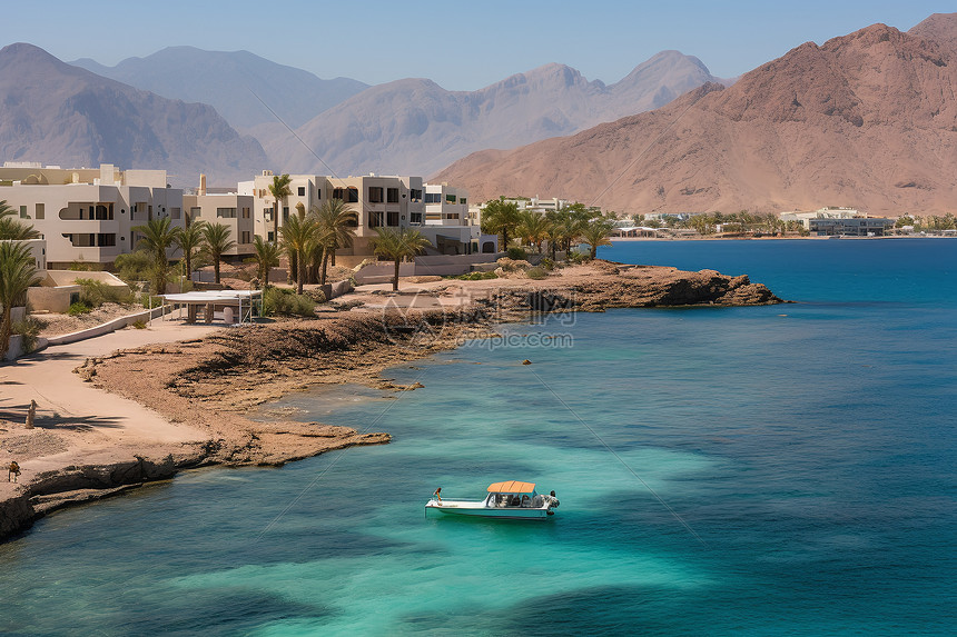 海湾上别墅高清图片下载正版图片600581958摄图网