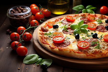 意大利式披萨图片