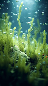 水底的海草背景图片