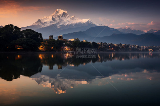 雪山的美景图片