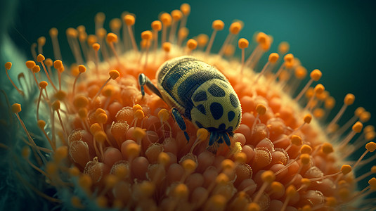 抽象创意的花粉概念图图片