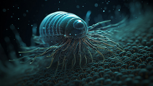 微观海洋生物概念图图片