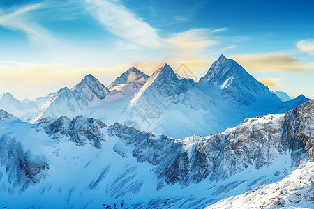 冰雪高山图片