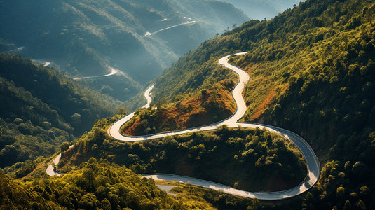 弯曲的道路图片