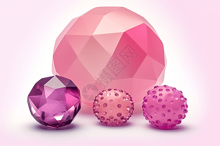 可爱的3D钻石球图片