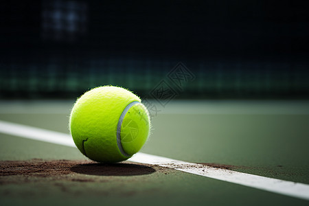 草地上的网球图片