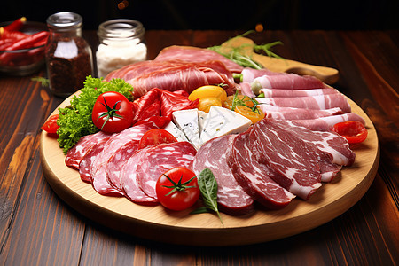 传统冷生肉与腌肉图片