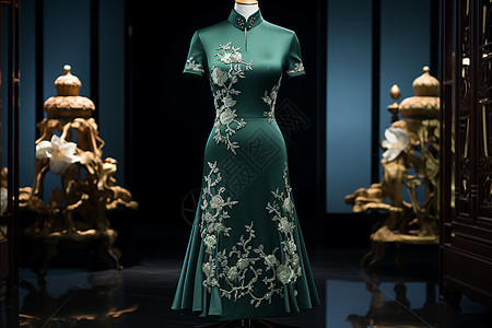 华丽典雅的旗袍图片