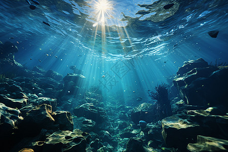 奇妙的海底风景图片