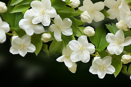 美丽的白色花朵植物图片