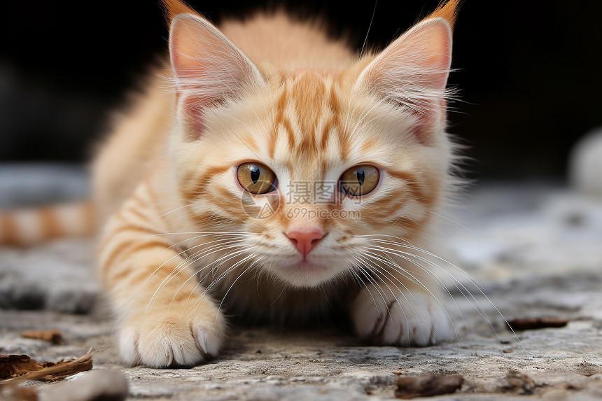 一只小橘猫高清图片下载-正版图片600587844-摄图网