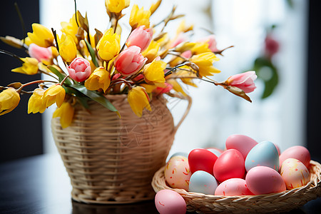 复活节彩蛋花束图片