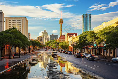 都市风景图背景图片