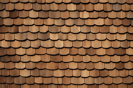屋顶棕色的木质瓦片图片