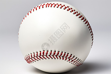 白色皮革棒球图片