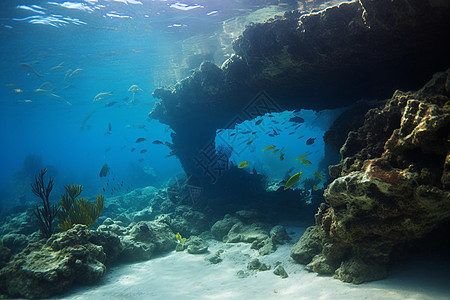 海底壮观的景观图片