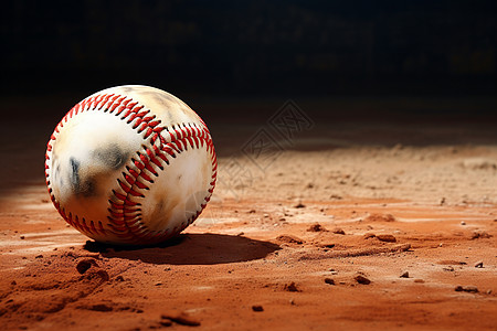 户外体育场上的棒球图片