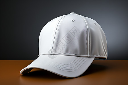 简约的白色帽子背景图片