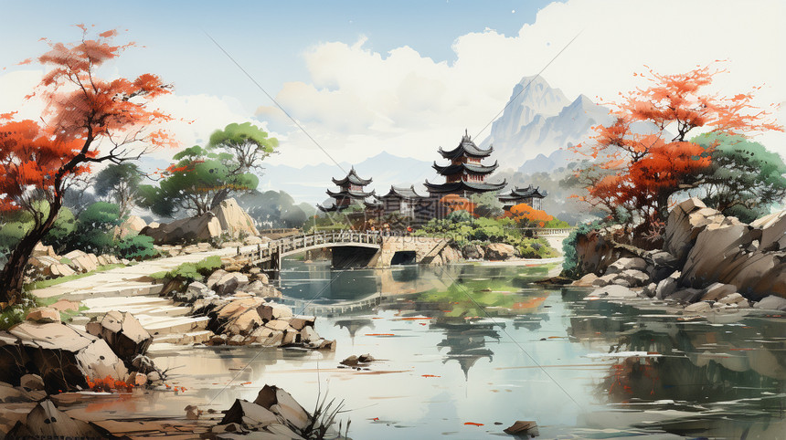 中国古代建筑景观图片