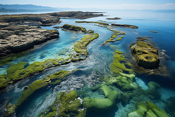 美丽的海岸线景观图片