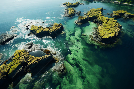 宁静的海湾景观图片