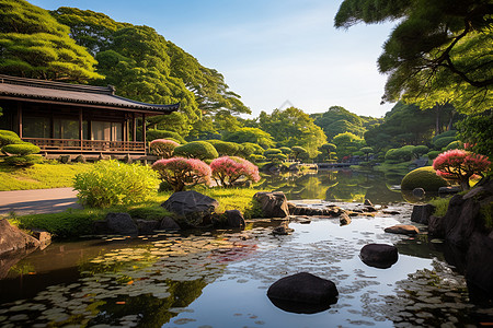 日本奈良神鹿公园日本奈良的花园背景