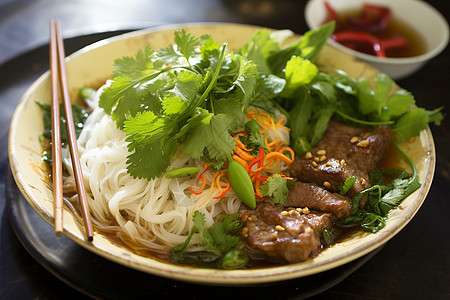 美味的越南牛肉粉图片