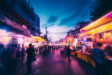 城市繁华的夜晚图片