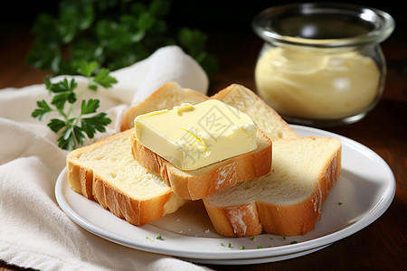 健康新鲜的黄油背景图片