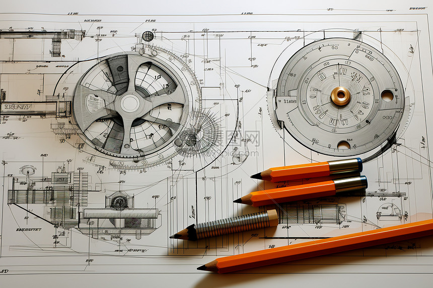 钟表技术设计图图片