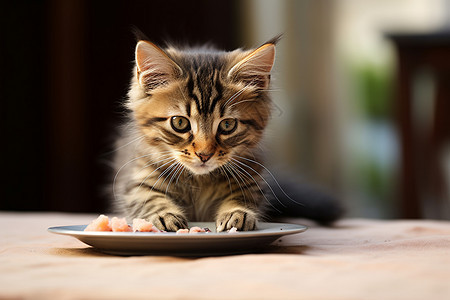 用餐的动物猫咪图片