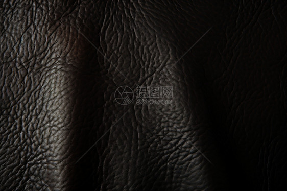 黑色皮革纹理的纺织品图片