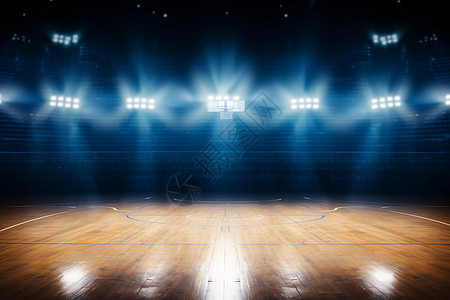 室内篮球场的灯光图片