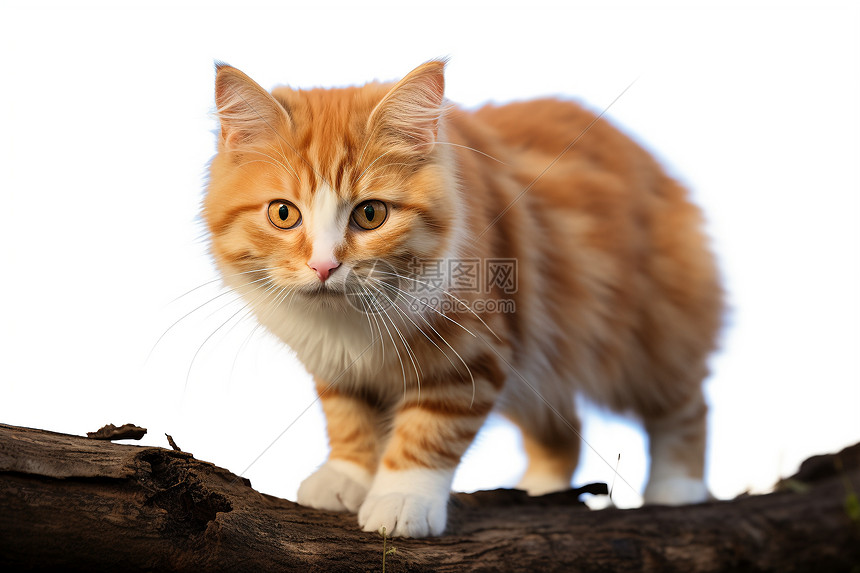 一只路过的橘猫高清图片下载-正版图片600593444-摄图网