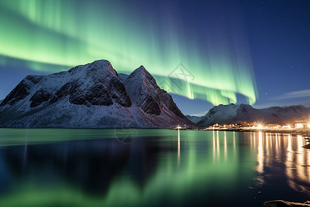 北极之夜的奇观高清图片