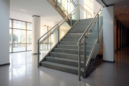 现代玻璃楼梯图片