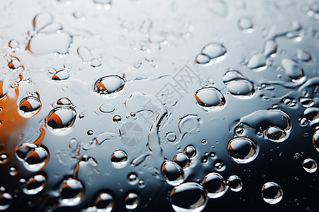 玻璃上的水珠雨中玻璃上的气泡设计图片