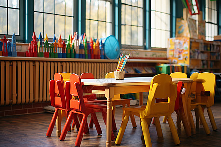 丰富的幼儿教室背景图片