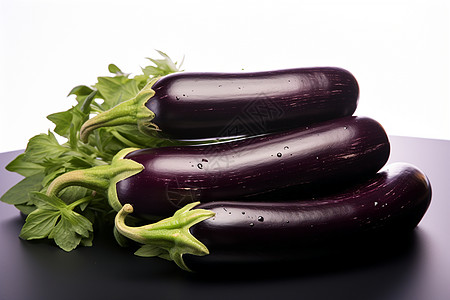 紫色茄子背景图片