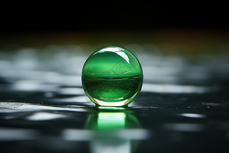 绿球液体的艺术图片