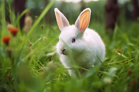 好奇的小兔子图片