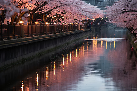 樱花桥景观图片