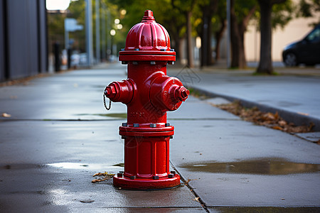 人行道上的消防栓图片