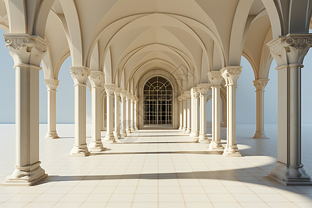 古典风格的大厅背景图片