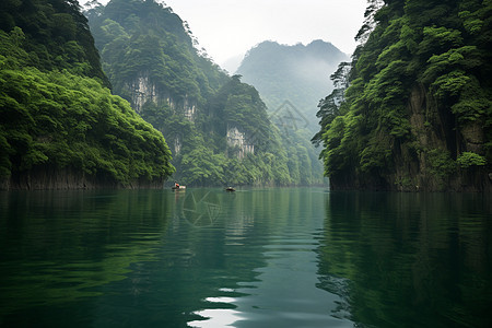 云端仙境景观背景图片