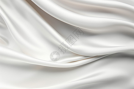 柔软的白色绸缎背景图片
