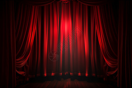 剧院演出的帘幕背景图片